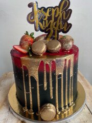 black gold strawberries