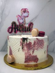 pastel macarrones dino
