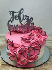 pastel mariposas rosadas 2
