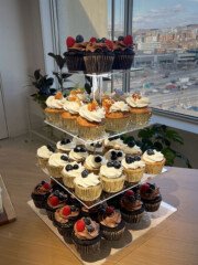 Cupcake Tower for Retirement Party Cupcake Tower for Retirement Party